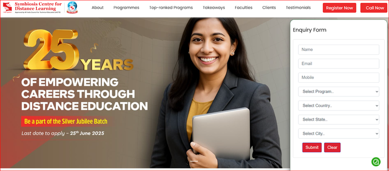 Symbiosis center for distance learning  MBA college