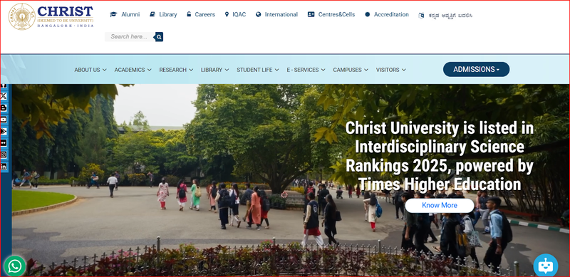 Christ university online MBA college