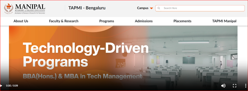 TAPMI MBA college offering tech-driven management programs