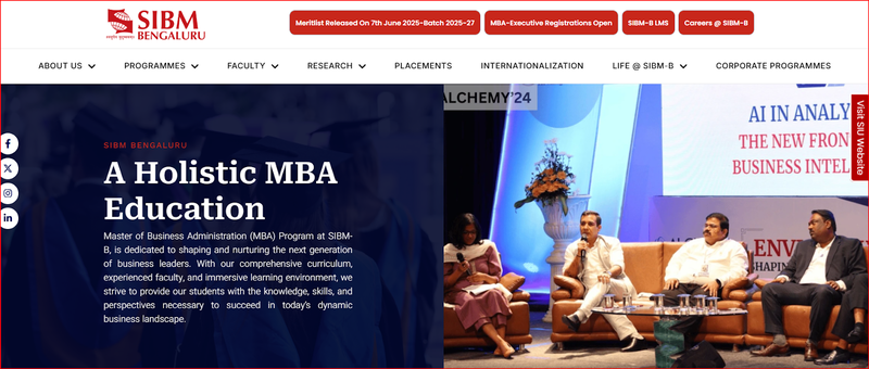 SIBM Bangalore MBA college