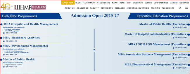 IIHMR University, Jaipur