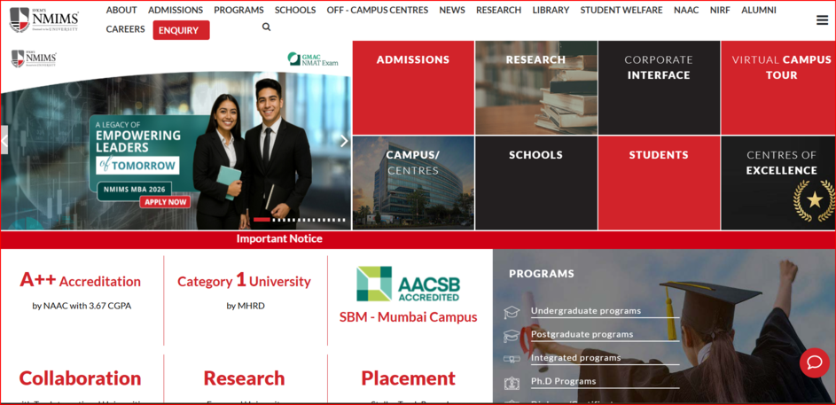 NMIMS Global (Narsee Monjee Institute of Management Studies)