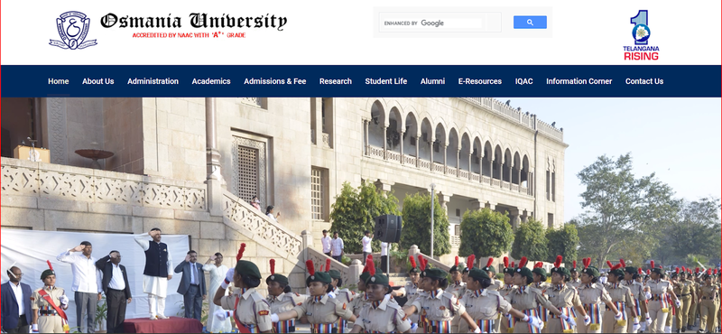 Osmania University Hyderabad – historic MBA college with affordable fees and NAAC A+ accreditation for 2025 admissions