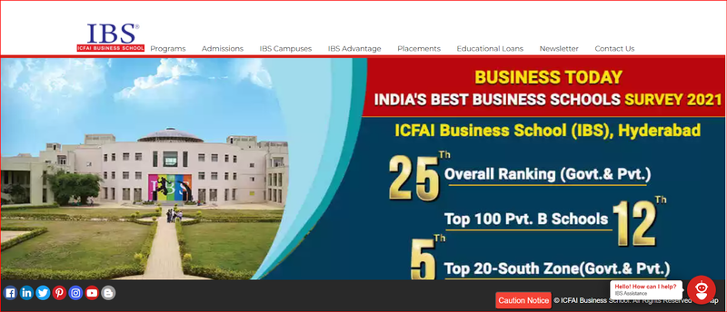 ICFAI Business School Hyderabad – top private MBA institute with strong rankings, placements, and case-based learning