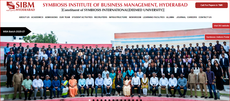 SIBM Hyderabad– top MBA institute