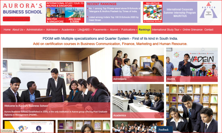 Aurora’s Business School Hyderabad – best mba college