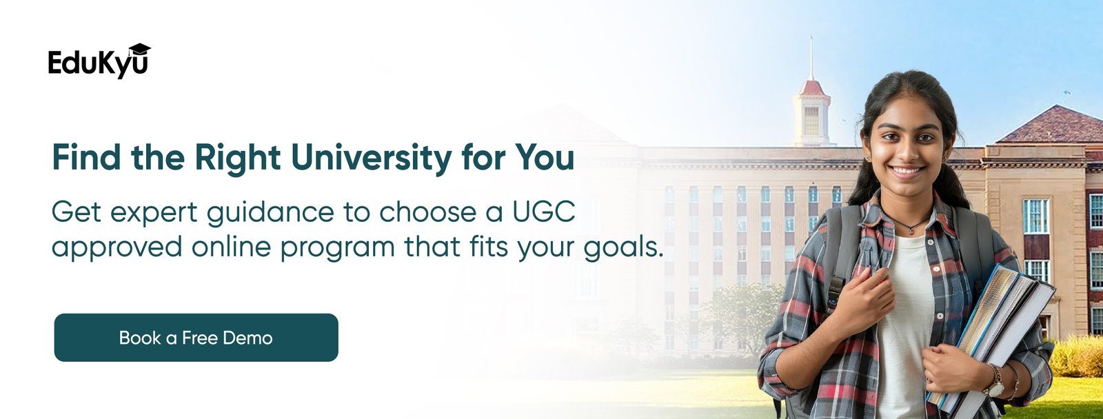 Find the right university for you banner on Edukyu